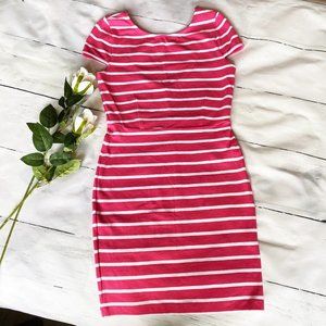 Pink Striped Sprint Summer Dress